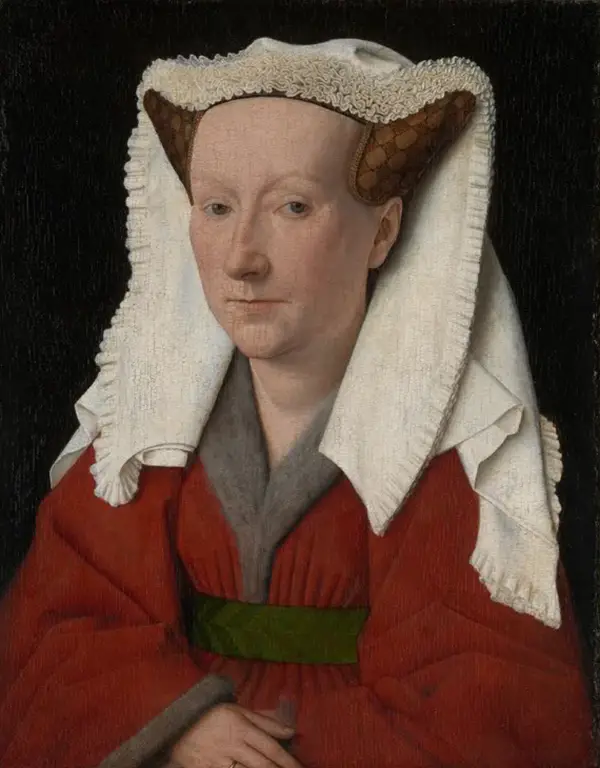 Portrait of Margaret van Eyck in Detail Jan van Eyck